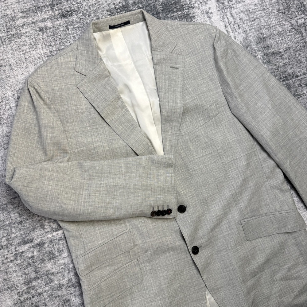 Suitsupply Blazer Mens 48R Gray Sienna Suit Jacket Drago Super 130s Italian Wool